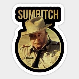 POLICE SUMBITCH JUSTICE BANDIT Sticker